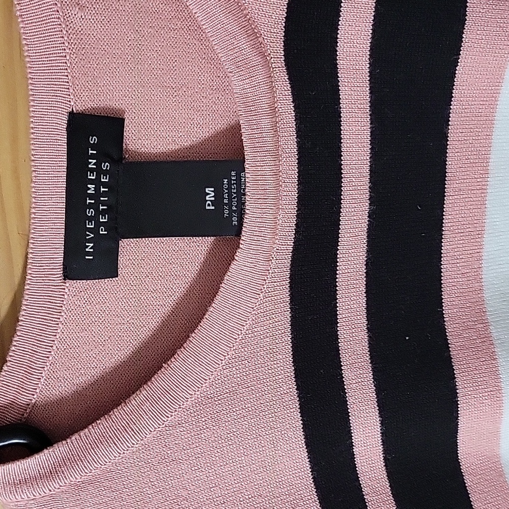 INVESTMENTS STRIPED SWEATER - Picture 2 of 8